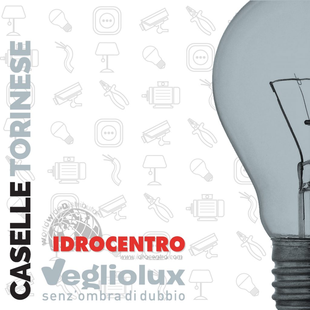 Caselle: un punto vendita di Vegliolux per Illuminazione e elettroforniture