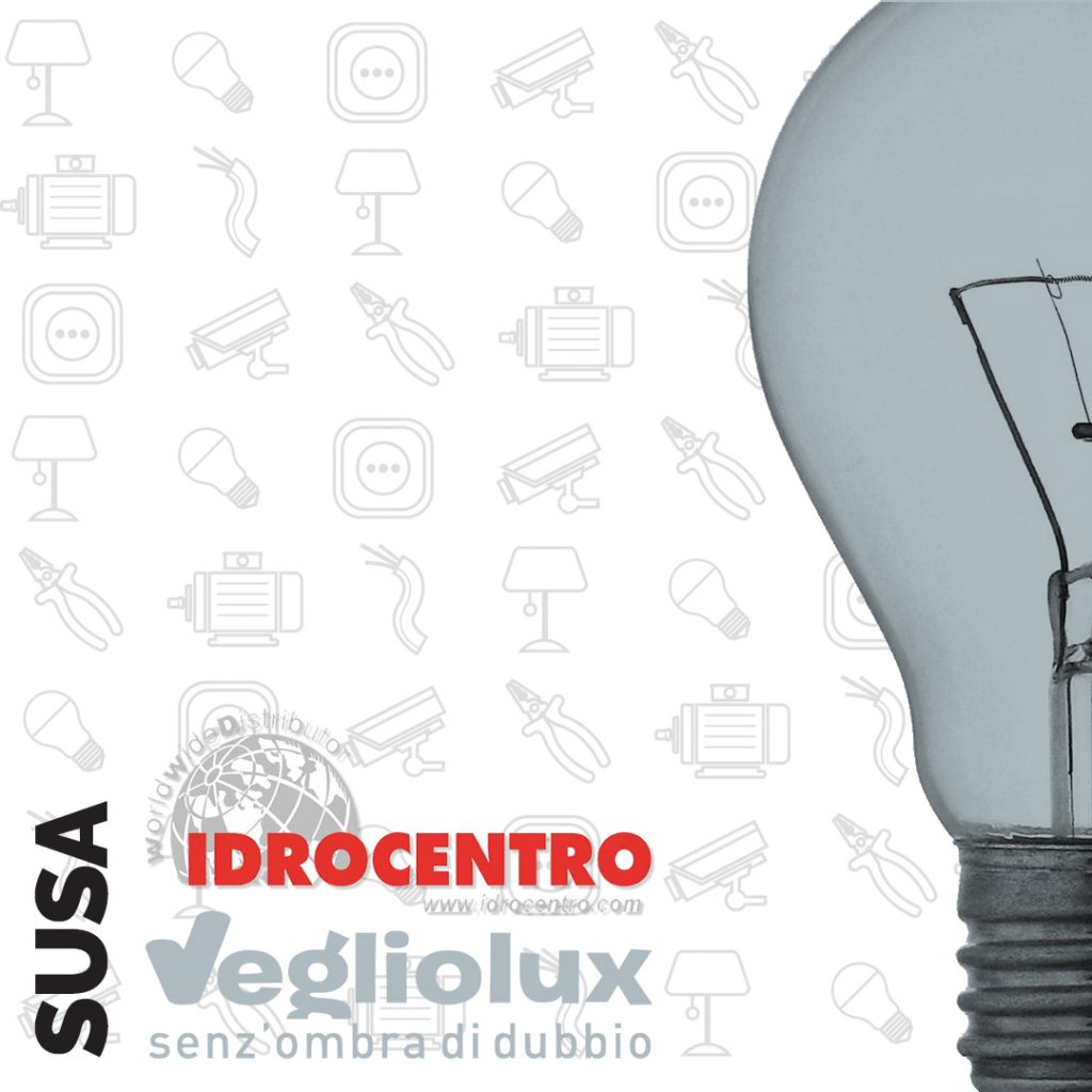 Susa: un punto vendita di Vegliolux per Illuminazione e elettroforniture