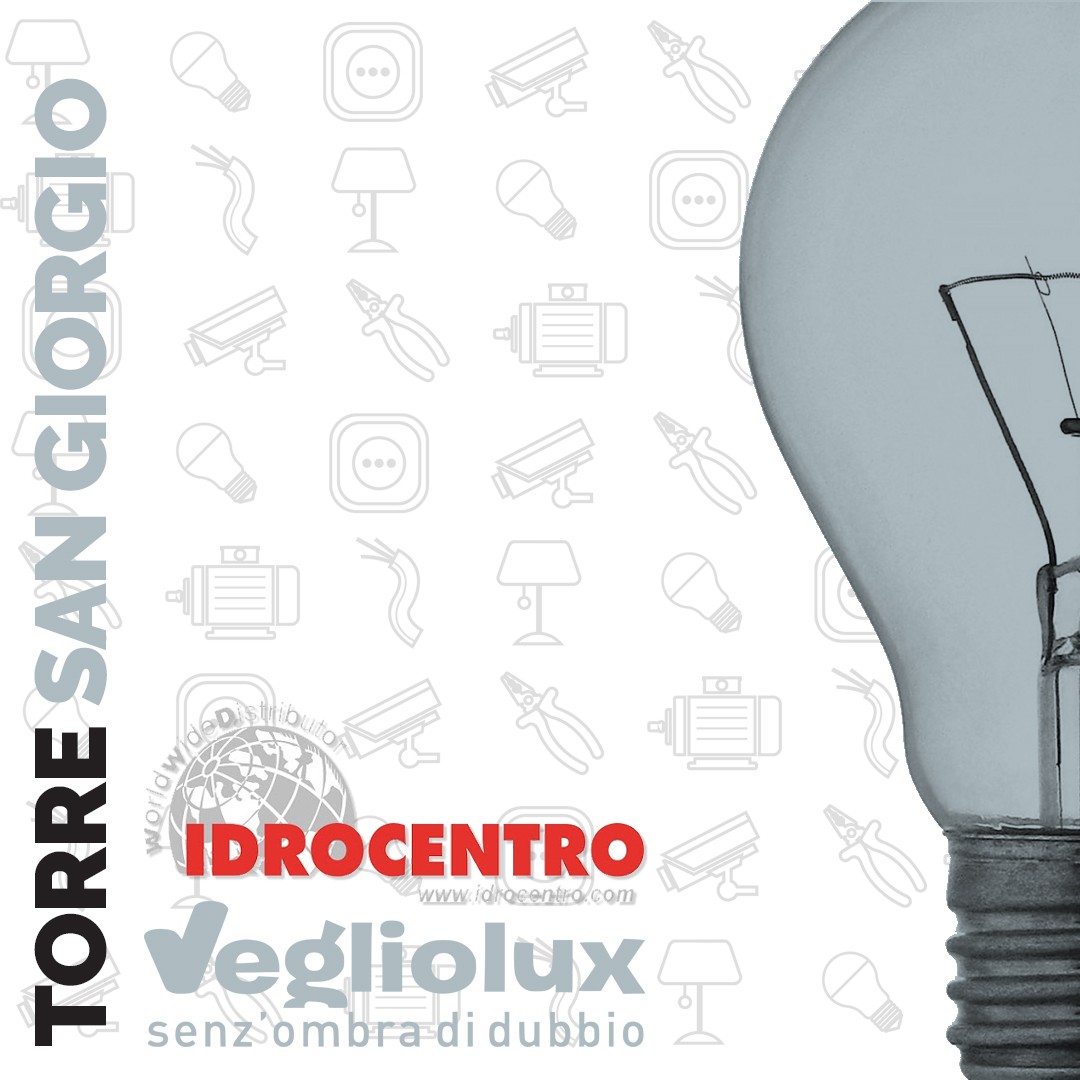 Torre San Giorgio: un punto vendita di Vegliolux per Illuminazione e elettroforniture