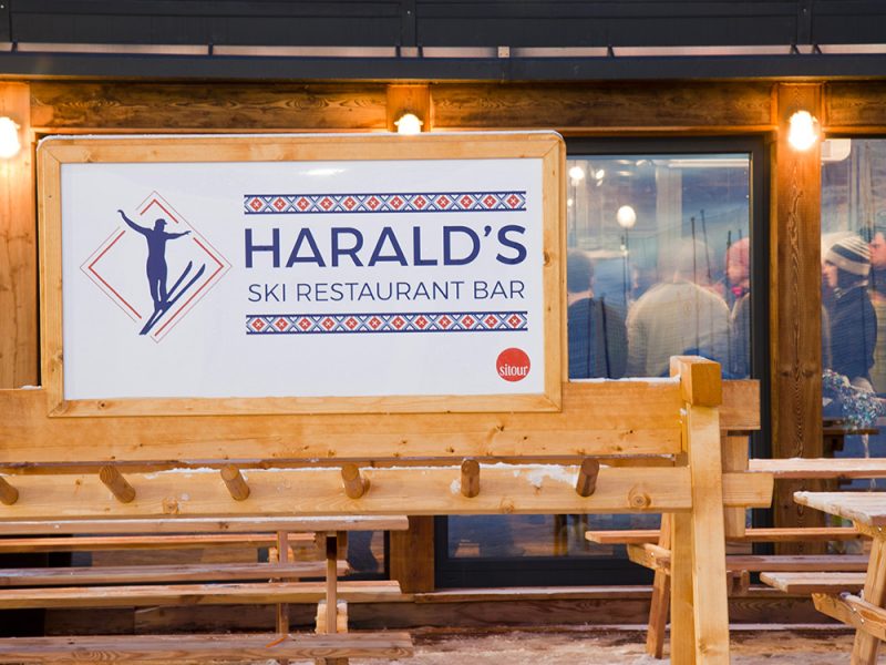 Harald's ski restaurant bar: illuminotecnica da Vegliolux, un marchio del gruppo Idrocentro