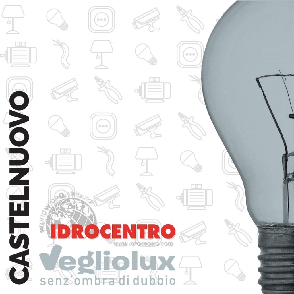 Castelnuovo Calcea: un punto vendita di Vegliolux per Illuminazione e elettroforniture