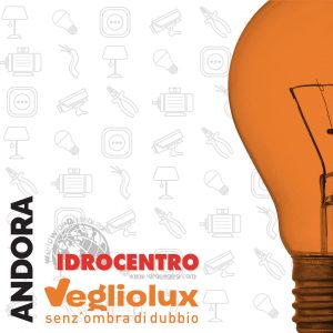 Andora: un punto vendita di Vegliolux per Illuminazione e elettroforniture, un marchio del gruppo Idrocentro
