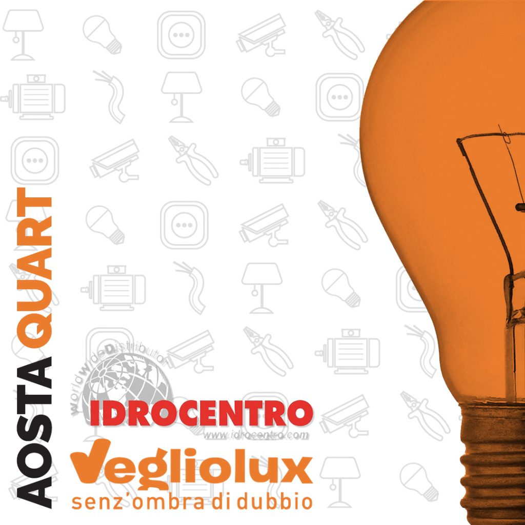 Aosta Quart: un punto vendita di Vegliolux per Illuminazione e elettroforniture, un marchio del gruppo Idrocentro