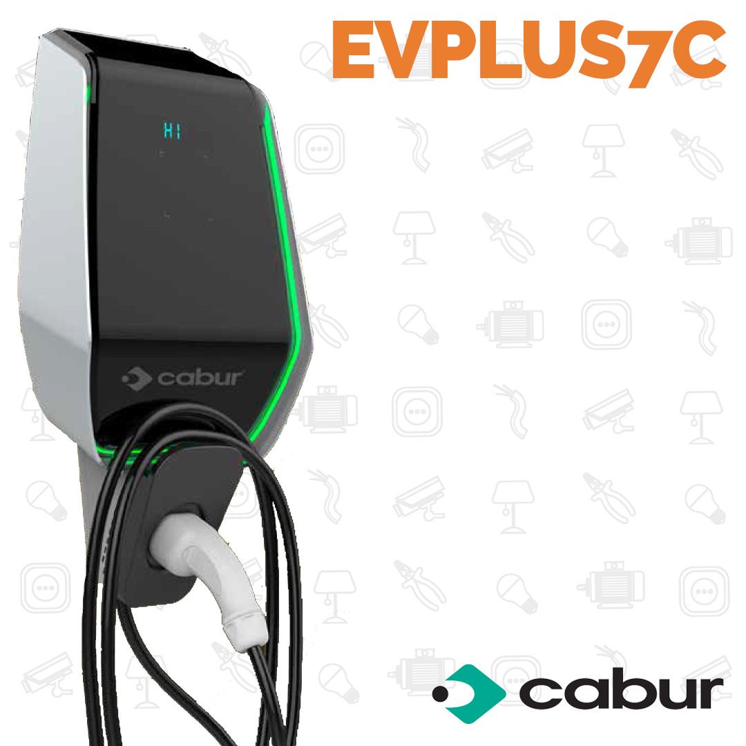Wallbox EVPLUS7C di Cabur: mobilità elettrica e green da Vegliolux