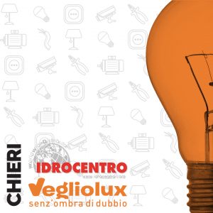 Chieri: un punto vendita di Vegliolux per Illuminazione e elettroforniture, un marchio del gruppo Idrocentro