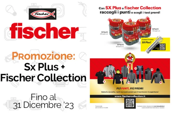 Fischer Sx Plus + Fischer Collection: promozioni su sx plus e Fischer collection e molto altro. Da Vegliolux e Idrocentro, specialisti dell'illuminazione