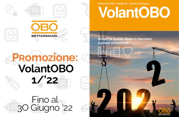 OBO VolantOBO: la promozione su scatole incasso, scaricatori SPD, scatole derivazione. Da Vegliolux e Idrocentro
