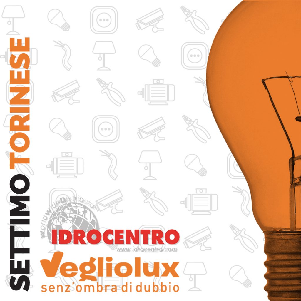 Settimo Torinese: un punto vendita di Vegliolux per Illuminazione e elettroforniture, un marchio del gruppo Idrocentro