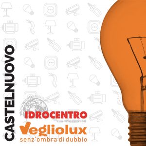 Castelnuovo: un punto vendita di Vegliolux per Illuminazione e elettroforniture, un marchio del gruppo Idrocentro
