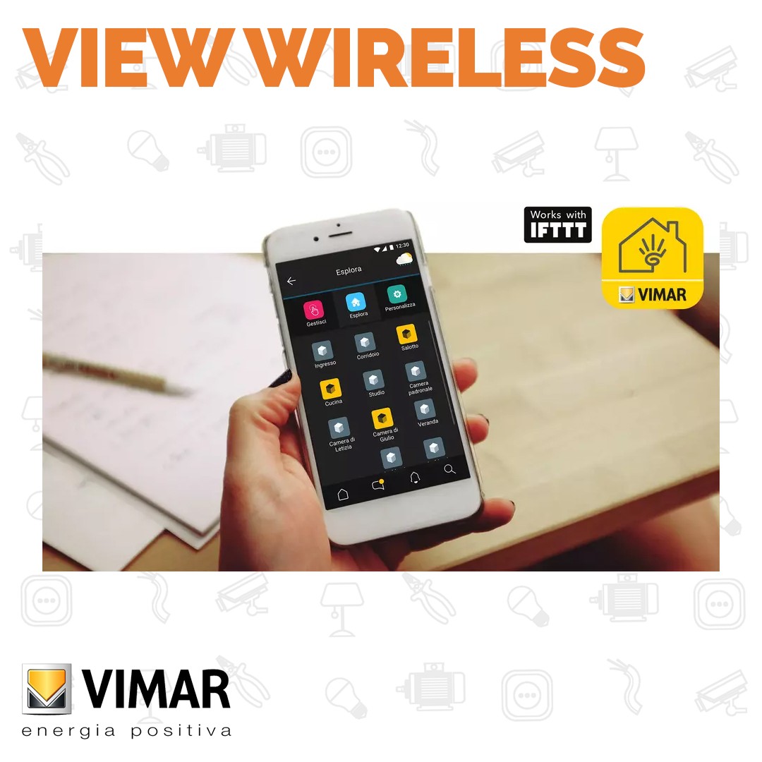 Vimar View Wireless da Vegliolux un marchio del gruppo Idrocentro: Il sistema View Wireless per rendere la tua casa domotica L’unico sistema di fissaggio termicamente isolato per applicazioni su pareti con cappotto isolante. Un'app per comandare l'intera abitazione